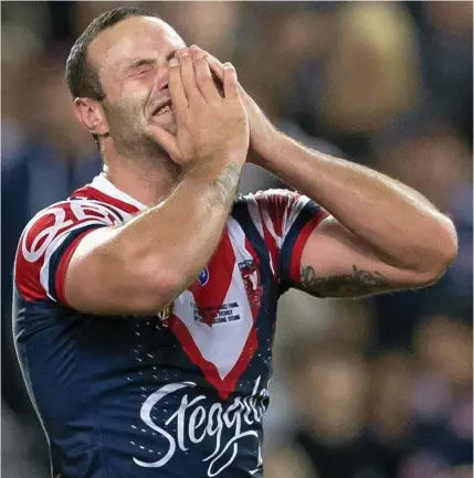  ?? Photo: Craig Golding/AAP ?? DREAM REALISED: Boyd Cordner lets his emotions flow at full-time in Sunday night’s NRL grand final.