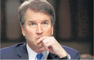  ?? Photo / Getty Images ?? Alleged “youthful mistakes” have not cost Brett Kavanaugh his career.