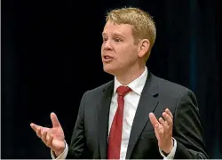  ??  ?? Education Minister Chris Hipkins says we need to rediscover a sense that tertiary education is a public good.