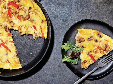  ?? [PHOTO BY STACY ZARIN GOLDBERG, FOR THE WASHINGTON POST] ?? Anytime Frittata