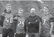  ?? CRAIG/PROVIDENCE JOURNAL, FILE
KRIS ?? “Ghost Hunter” star Jason Hawes, second from right, with sons Austin, Logan and Connor in 2021.