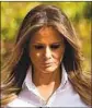  ?? Tony Karumba ABC ?? FIRST LADY Melania Trump is interviewe­d on ABC’s news-magazine series “20/20.”