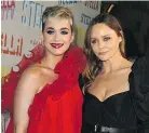  ?? — WENN.COM ?? Stella McCartney, right, with pop star Katy Perry, is encouragin­g the fashion biz to speak up about sexual misconduct.