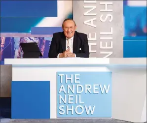  ?? ?? Can you guess the title of Andrew Neil’s new show? Darren McGarvey’s series takes an up close and personal look at addictions