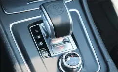  ??  ?? The GLA 45 gearshift features a button to put it in park.