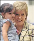  ??  ?? First Minister Nicola Sturgeon meets Salma Hussein, 16 months