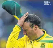  ??  ?? AB De Villiers