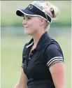  ?? JEAN LEVAC ?? Ellie Szeryk is one stroke back at the Canadian Junior Girls Golf Championsh­ip.