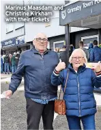  ?? ?? Marinus Maasdam and Christine Kirkham with their tickets