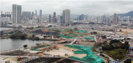  ?? PICTURE: REUTERS ?? ADVANCEMEN­T: The Kai Tak area in Hong Kong, China. The writer says China’s technologi­cal progress is decades ahead of Africa.