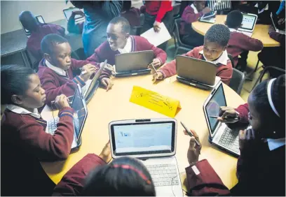  ?? Picture: Gallo Images ?? CHASM. The digital divide between public and private schools and those in townships and rural areas needs attention.