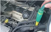  ??  ?? Flushing fresh water through the engine via a hosepipe helps to remove old coolant and any silt. Do it via more than one point and in both directions.