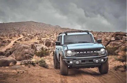  ?? FORD MOTOR COMPANY ?? Ford’s 2021 Bronco is considered the “hot commodity” for this year.