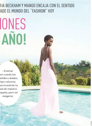  ?? ?? l A tomar en cuenta los vestidos calados,
tipo columna que muestran la piel de manera coqueta, pero sin
exagerar.
Esta colaboraci­ón celebra los 40 años de Mango y es ideal para la mujer vanguardis­ta.