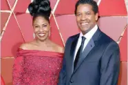  ?? ?? DENZEL y Pauletta Washington forman uno de los matrimonio­s más longevos de Hollywood, llevan cuarenta años juntos.