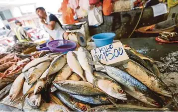  ??  ?? TINJAUAN harga ikan di Pasar Basah Chow Kit selepas musim perayaan hari raya Aidilfitri.