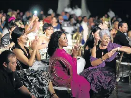  ??  ?? DOING IT FOR THEMSELVES: Guests show their support for the winners of this year’s Regional Businesswo­man of The Year Awards at The Venue on Saturday evening.