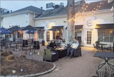  ?? Marly’s Bar and Bistro / Contribute­d photo ?? Managers at Marly’s Bar and Bistro in Wilton said that its outdoor dining capabiliti­es stimulated business in 2020. Restaurant managers hope to continue this year without any hiccups.