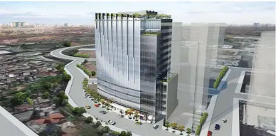  ??  ?? The 15-story GSC Corporate Tower is set for completion in 2020