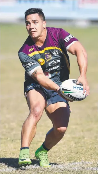  ?? Picture: AAP IMAGES ?? Injuries have opened the door for Kodi Nikorima to line up in Brisbane’s No.7.