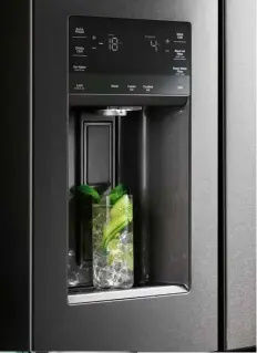  ?? ?? The fingerprin­tresistant stainless steel finish combined with the Snackzone compartmen­t for your favourite treats make this fridge ideal for family needs.