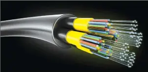  ??  ?? Fibre optic cable