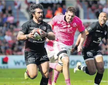  ?? Photo Midi Olympique - Patrick Derewiany ?? Sa fracture à la main semble désormais bien loin. Yann David réalise un excellent début de saison au centre de l’attaque toulousain­e.