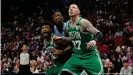  ??  ?? Daniel Theis earned the role of starting center with the Celtics in 2019-20