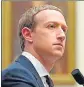  ?? REUTERS ?? Facebook chairman and CEO Mark Zuckerberg.