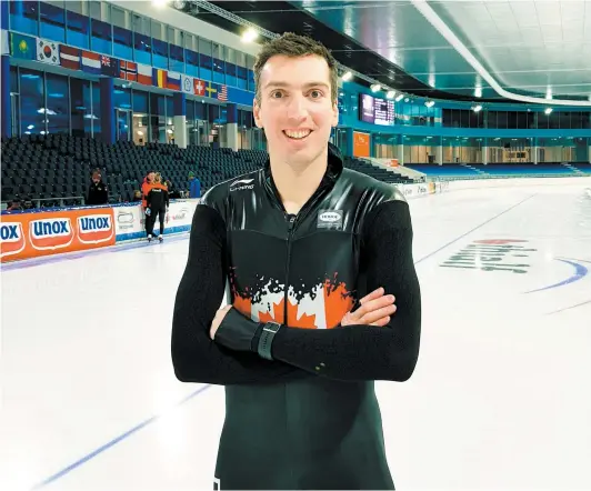  ?? PHOTO COURTOISIE ?? Alex Boisvert-lacroix s’est entraîné la semaine dernière à Heerenveen aux Pays-bas, où il participer­a à une Coupe du monde la semaine prochaine, après celle à Tomaszow Mazowiecki, en Pologne, de vendredi à dimanche.