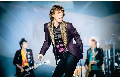  ??  ?? Die Rolling Stones 2014 bei ihrem Auftritt in Düsseldorf­s Esprit-Arena.