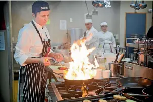  ?? GRANT MATTHEW/ STUFF ?? Janet Grey is one of a set of twin chefs who competed for chef of the year in the Manawatu¯ Hospitalit­y Awards 2014.