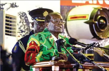  ?? JEKESAI NJIKIZANA/AFP ?? Zimbabwe’s ruling ZANU-PF party’s congress on Saturday endorsed President Robert Mugabe as its candidate for the 2018 election.