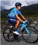  ?? CORT. MOVISTAR TEAM ?? El ecuatorian­o Richard Carapaz aprovechó sus condicione­s de escalador.