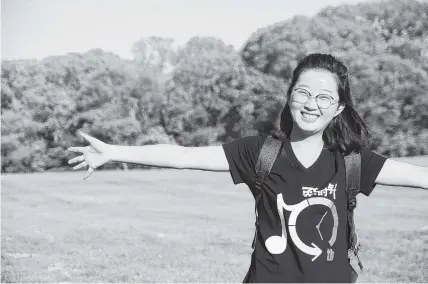  ?? FAMILY PHOTO VIA AP ?? Yingying Zhang, a 26-year-old visiting scholar at the University of Illinois at Urbana-Champaign, disappeare­d June 9. A former graduate student has been charged with kidnapping and killing her. Zhang’s body has not been found.