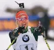  ?? FOTO: AP ?? Freude über den ersten Sieg der Saison: Laura Dahlmeier.