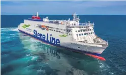  ??  ?? It will take the Stena Estrid a month to travel to Dublin