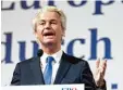  ?? Foto: dpa ?? Will nach Belgien: der niederländ­ische Rechtspopu­list Geert Wilders.