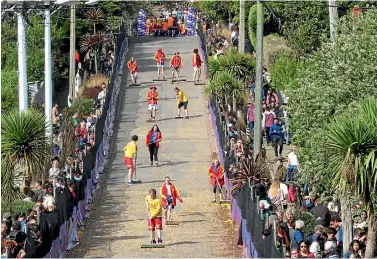  ?? PHOTO: STUFF ?? Mondelez is committed to retaining many of the Cadbury Chocolate Carnival events, potentiall­y including the annual Jaffa Race.