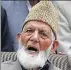  ??  ?? Syed Ali Geelani