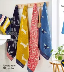  ??  ?? Towels from £12, Joules
Botanical bee robe, £85