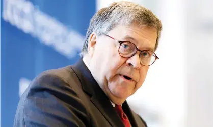 ?? Photograph: Justin Lane/EPA ?? William Barr said: ‘We owe it to the victims and their families to carry forward the sentence imposed by our justice system.’