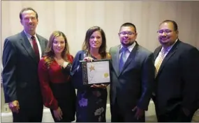  ?? COURTESY PHOTO ?? Cynthia Silva was recognized as the ACAS Administat­or of the Year on April 28 at the Honoring Your Own Awards Gala event in San Diego.