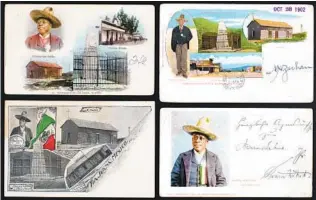  ?? COURTESY ?? Postcards show Reuben the Guide, who led tourists from San Diego to what was then called Tia Juana in the late 1800s and early 1900s.