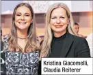  ?? ?? Kristina Giacomelli, Claudia Reiterer