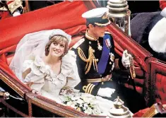  ??  ?? In happier times: the Prince of Wales and Diana, Princess of Wales on their wedding day