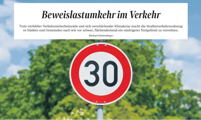  ??  ?? Generell Tempo 30 in der Stadt? Aachen, Augsburg, Freiburg im Breisgau, Hannover, Leipzig, Münster und Ulm wollen das nun ausprobier­en.