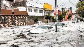  ?? JOSÉ PAZOS/NOTIMEX ?? Las inundacion­es, principalm­ente en Venustiano Carranza.