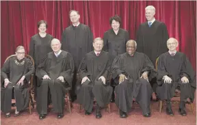  ?? AP FILE PHOTO ?? RETIRING: Justice Anthony M. Kennedy, seated second from left in a photo from June 2017, will soon retire.