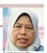  ??  ?? Zuraida Kamaruddin